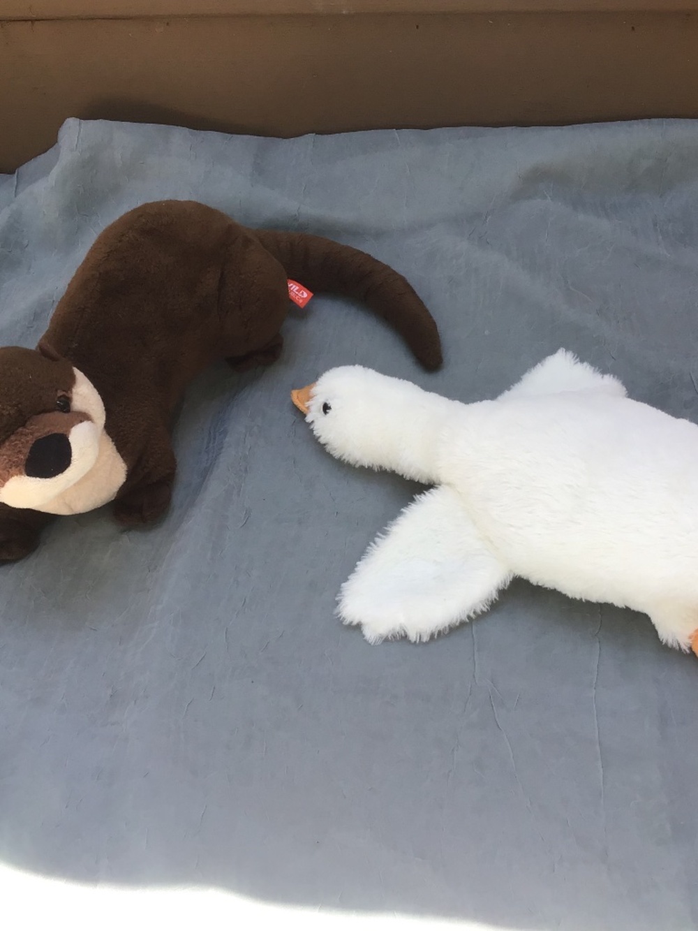 Realistic Otter (Like New) from Zoo &  Belly Down Goose Clean Stuffed Animals - Picture 3 of 11
